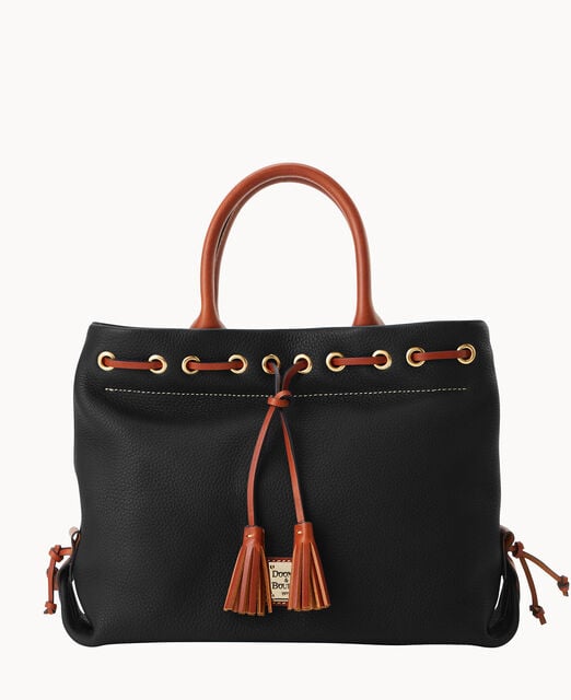 Pebble Grain Tassel Tote