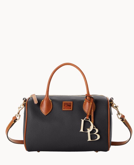 Pebble Grain Barrel Satchel